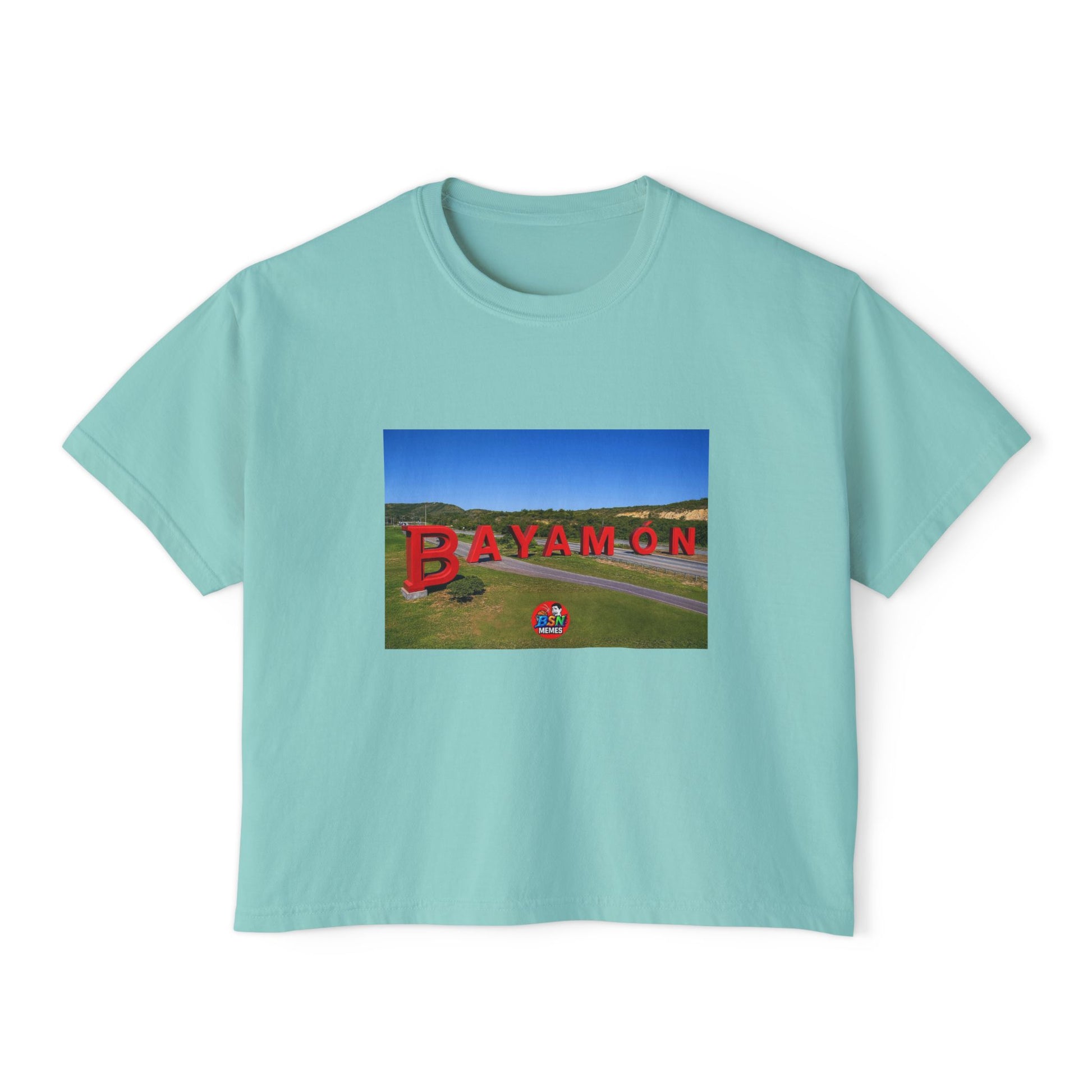 Bayamon Women's Boxy Tee, Casual Summer Top, Vacation Wear, Gift for Her, Streetwear Style, Travel Essential
