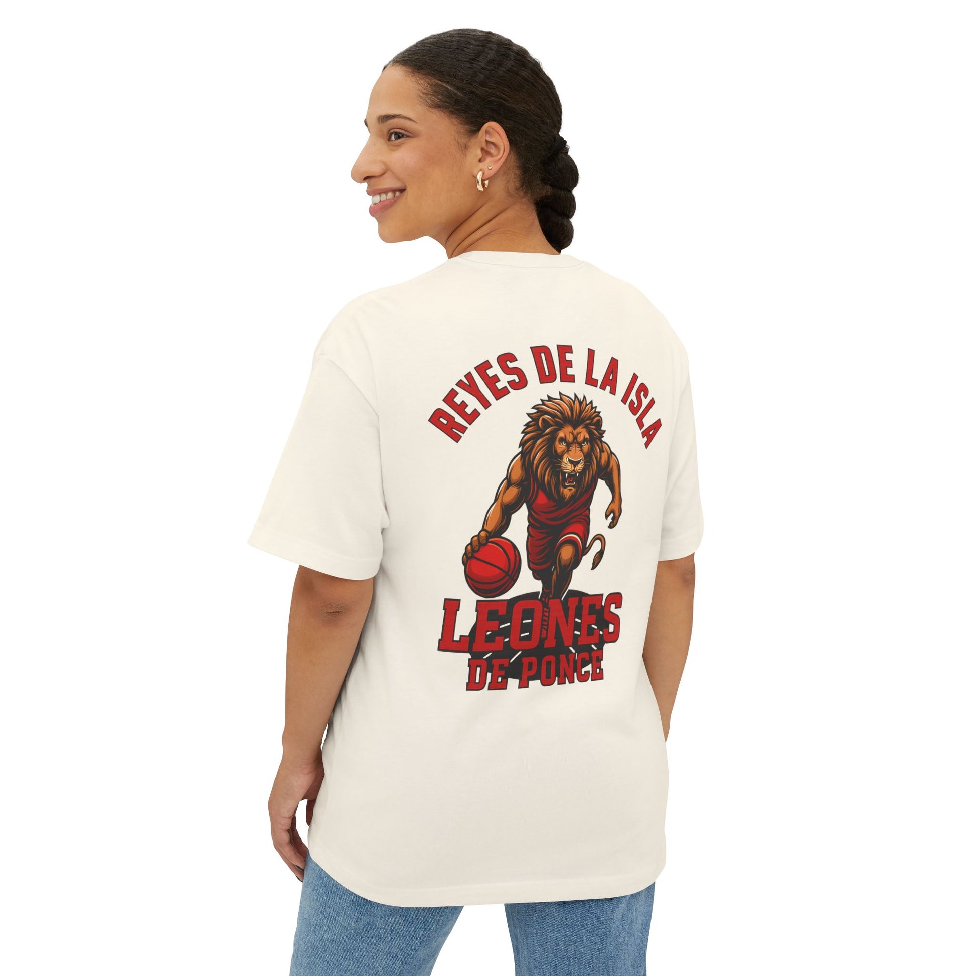 REYES DE LA ISLA LEONES DE PONCE FINALS EDITION Unisex Oversized Boxy Tee