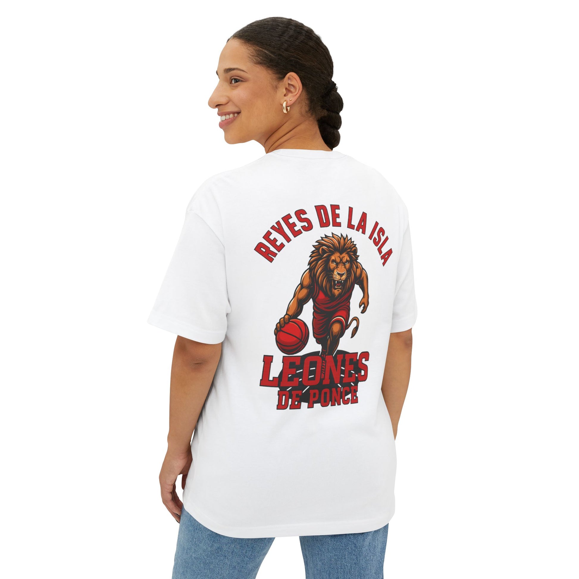 REYES DE LA ISLA LEONES DE PONCE FINALS EDITION Unisex Oversized Boxy Tee