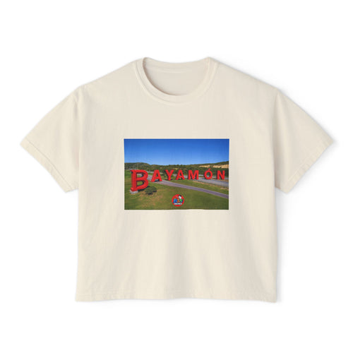 Bayamon Women's Boxy Tee, Casual Summer Top, Vacation Wear, Gift for Her, Streetwear Style, Travel Essential
